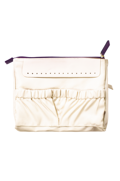 Navy Floral Jewelry Pouch