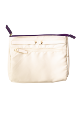 Navy Floral Jewelry Pouch