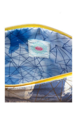 Sapphire Swirl Tassel Pouch