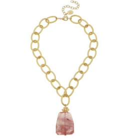 Cherry Quartz Necklace