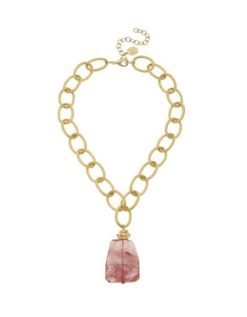 Cherry Quartz Necklace