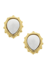 Marie Earrings in White