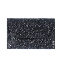 Fiona Sparkle Clutch in Charcoal