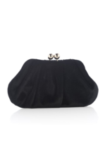 Josie Frame Clutch in Black