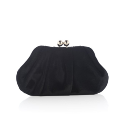 Josie Frame Clutch in Black