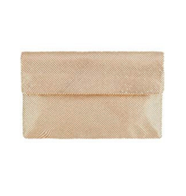 Tyra Fold Clutch in Gold
