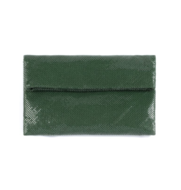 Tyra Fold Clutch in Emerald