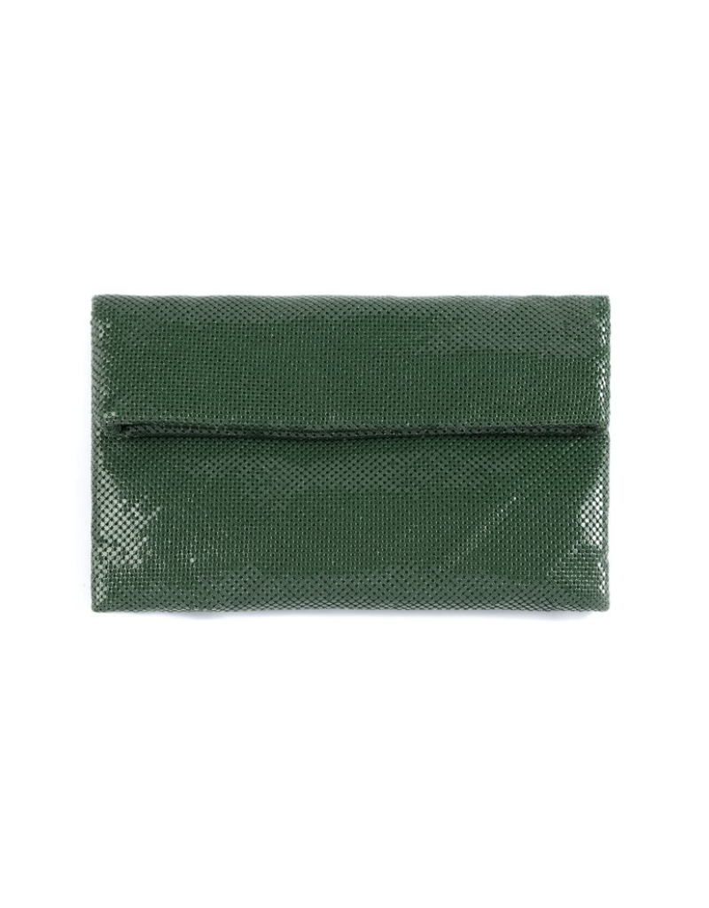 Tyra Fold Clutch in Emerald