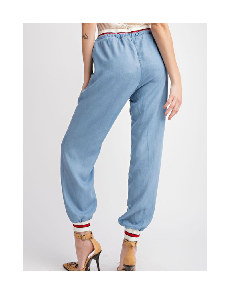 Eleanor Drawstring Denim Pants