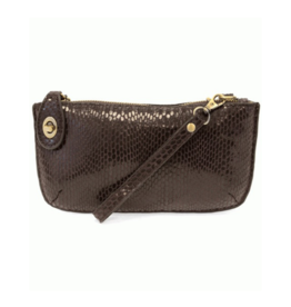 Python Crossbody Wristlet Clutch