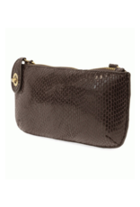 Python Crossbody Wristlet Clutch