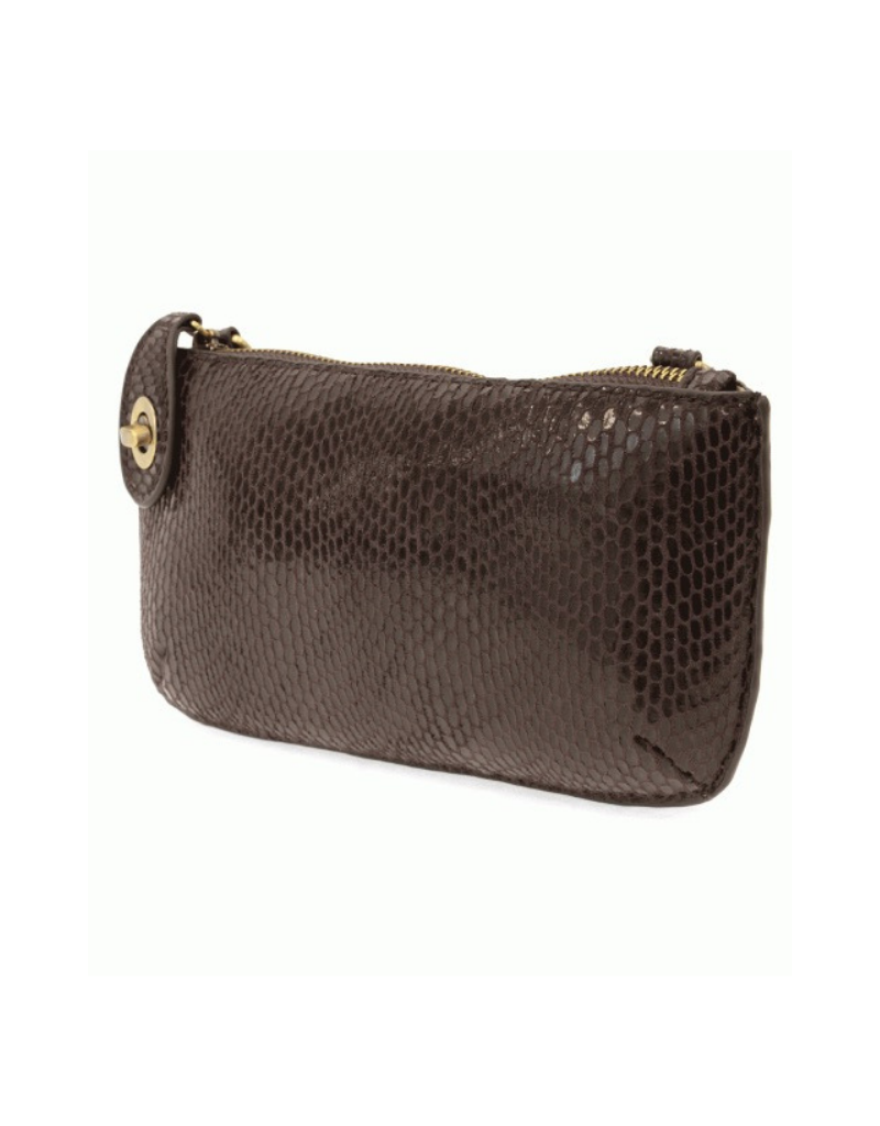 Python Crossbody Wristlet Clutch