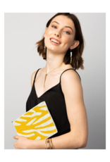 Zebra Beaded Clutch