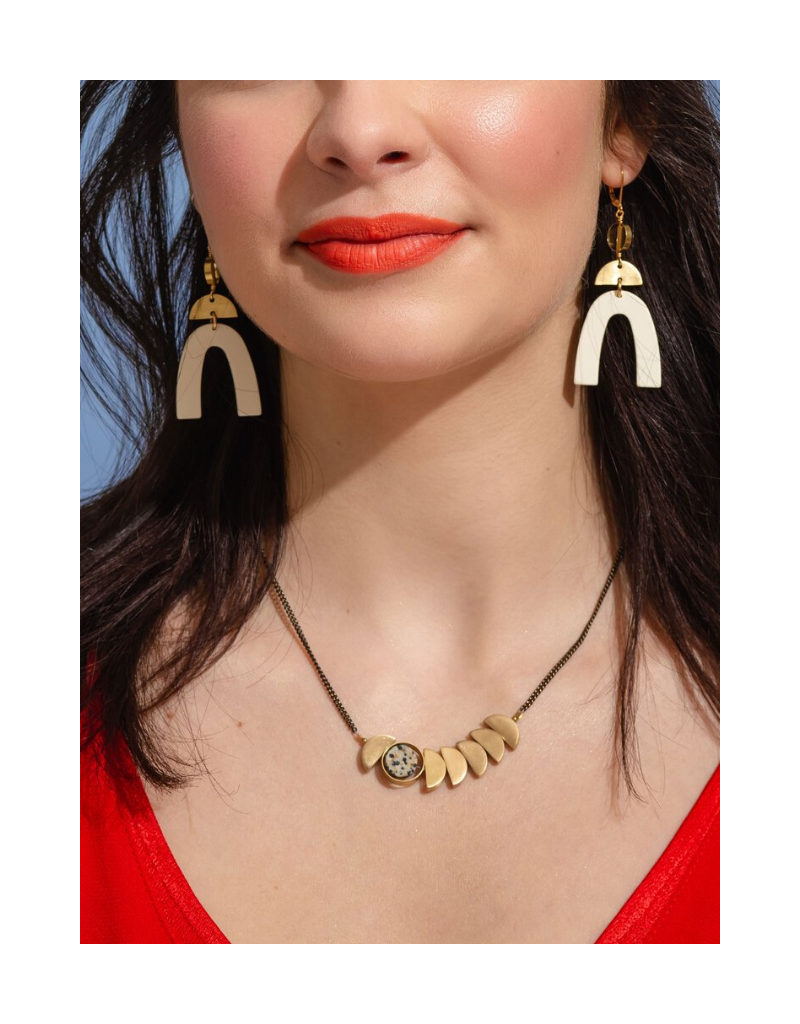 Zephyr Necklace in Green Aventurine