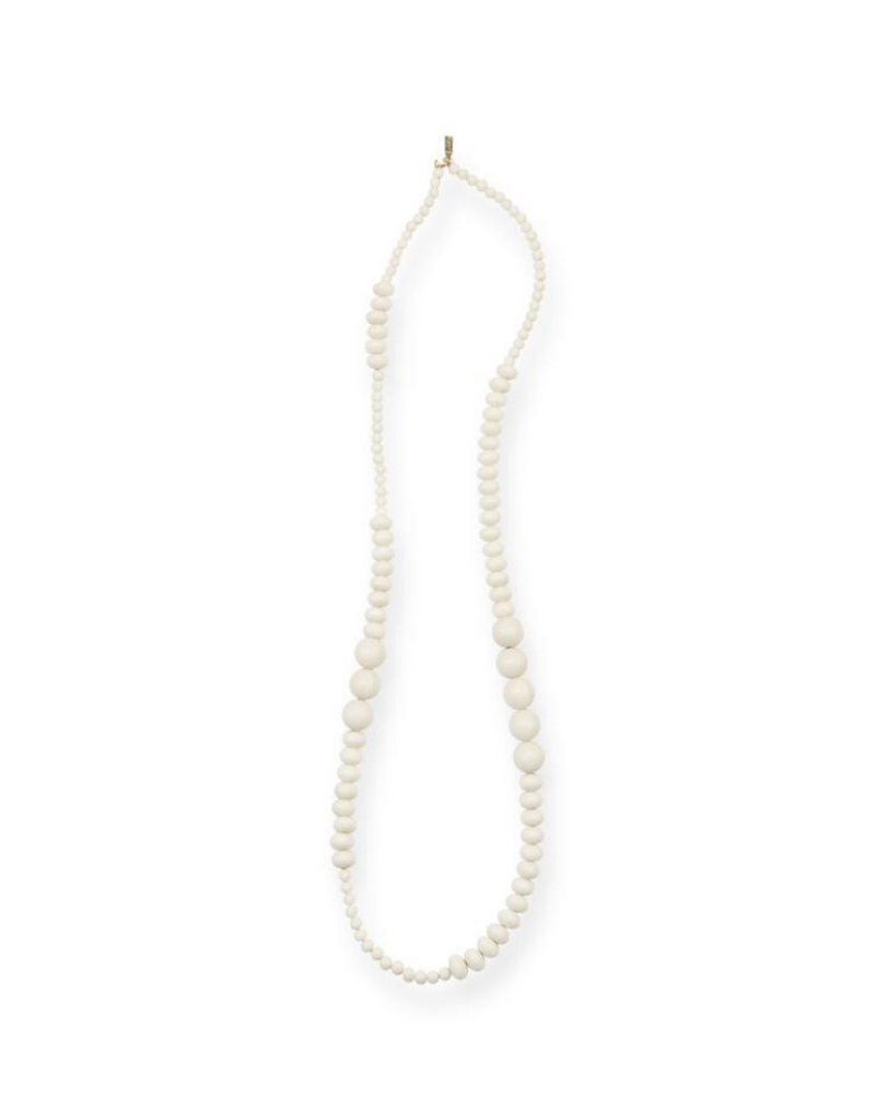 Wood Single Strand Necklace