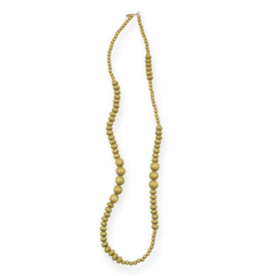Wood Single Strand Necklace