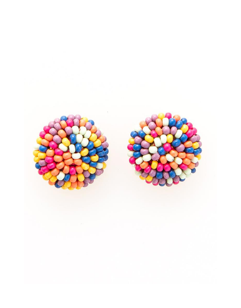 Button Post Earrings