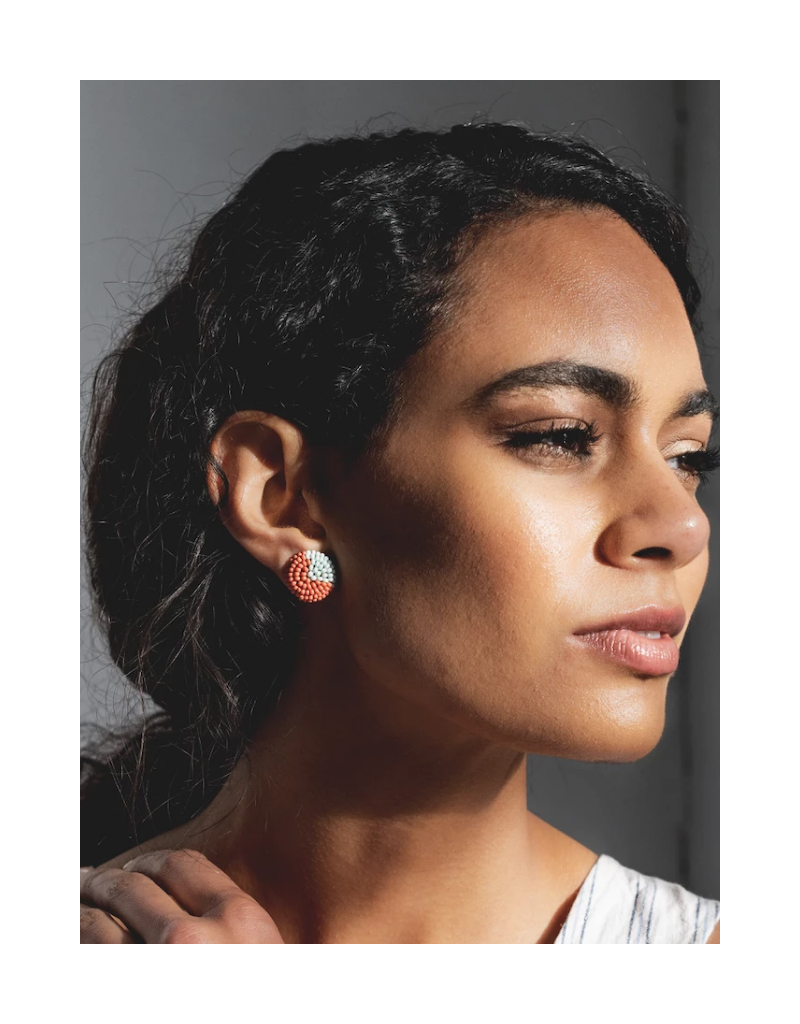 Button Post Earrings