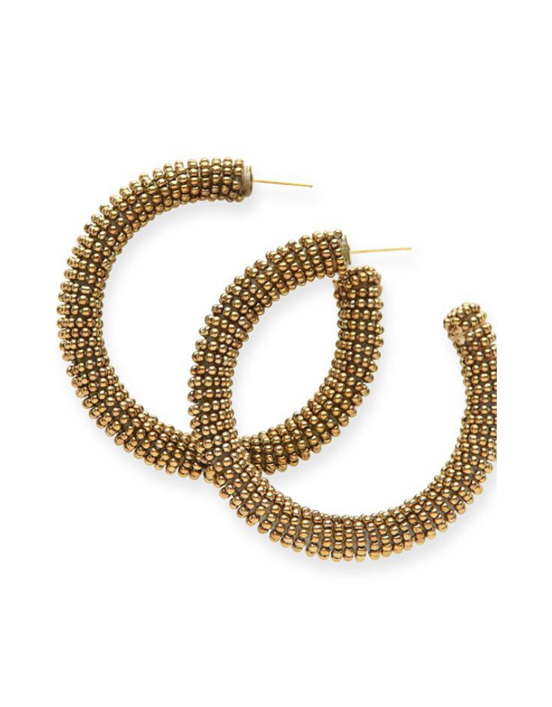 Seed Bead Hoops