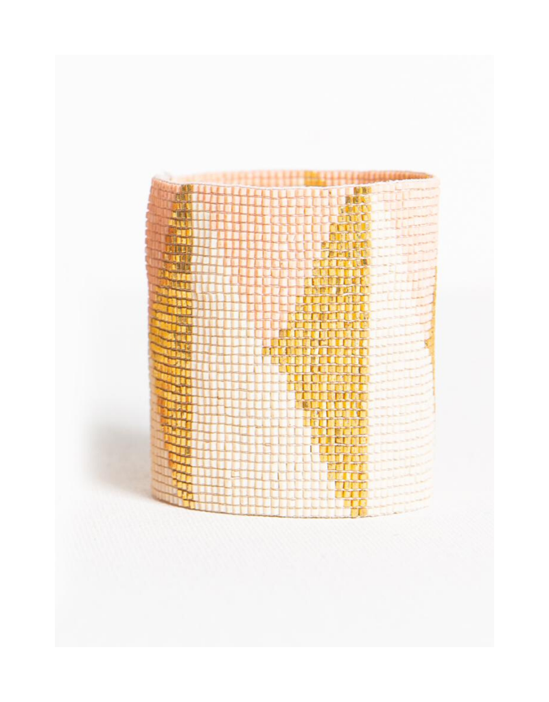 Triangle Luxe Stretch Beaded Bracelet