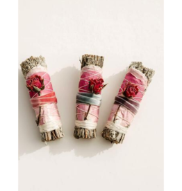 Blue Sage + Roses Smudge Stick Fall Color Variations