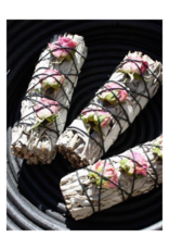 White Sage + Rose Buds Smudge Stick