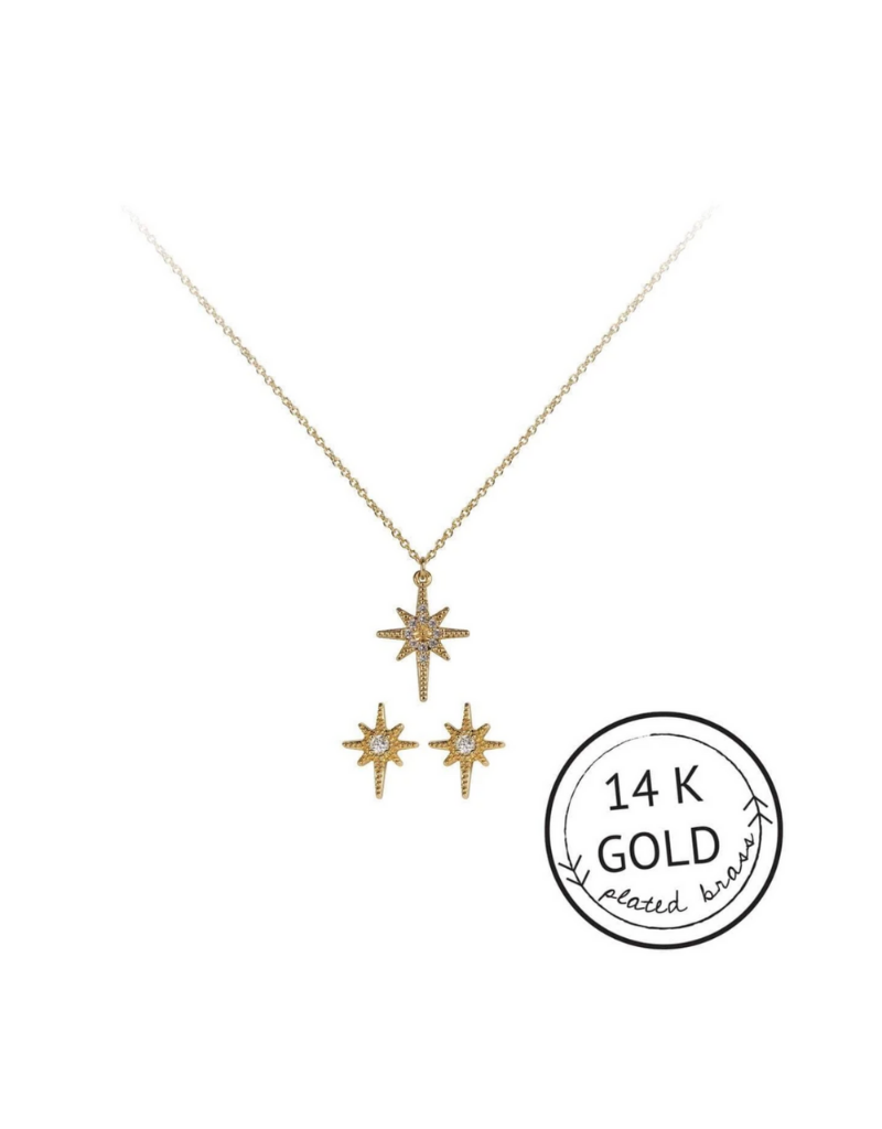 Born to Shine Necklace and Earring Set