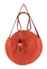 Jute Bucket Bag in Rust