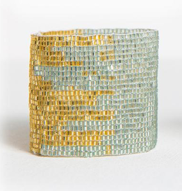 Sky and Gold Stretch Bracelet
