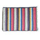 Multi Mini Stripe Seed Bead Clutch