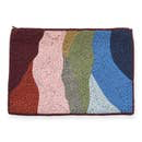 Multi Color Organic Pattern Beaded Clutch
