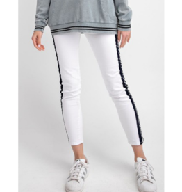 Estrella Striped Twill Skinnies
