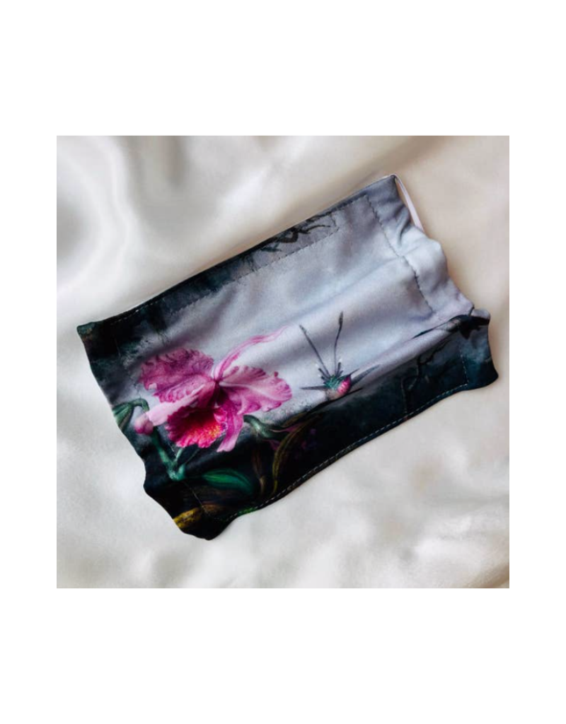 Hummingbirds & Peonies Face Mask