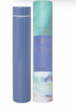 Slim Flask Bottle - Blue Teal Marbled