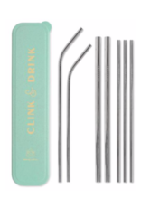 Designworks"Clink & Drink" Straw Set