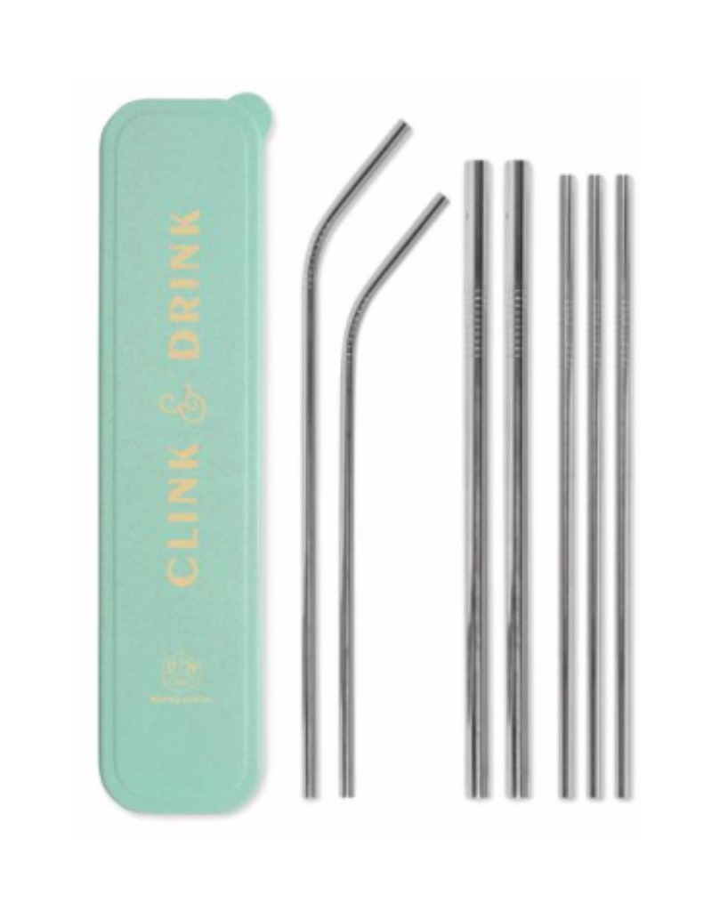 Designworks"Clink & Drink" Straw Set