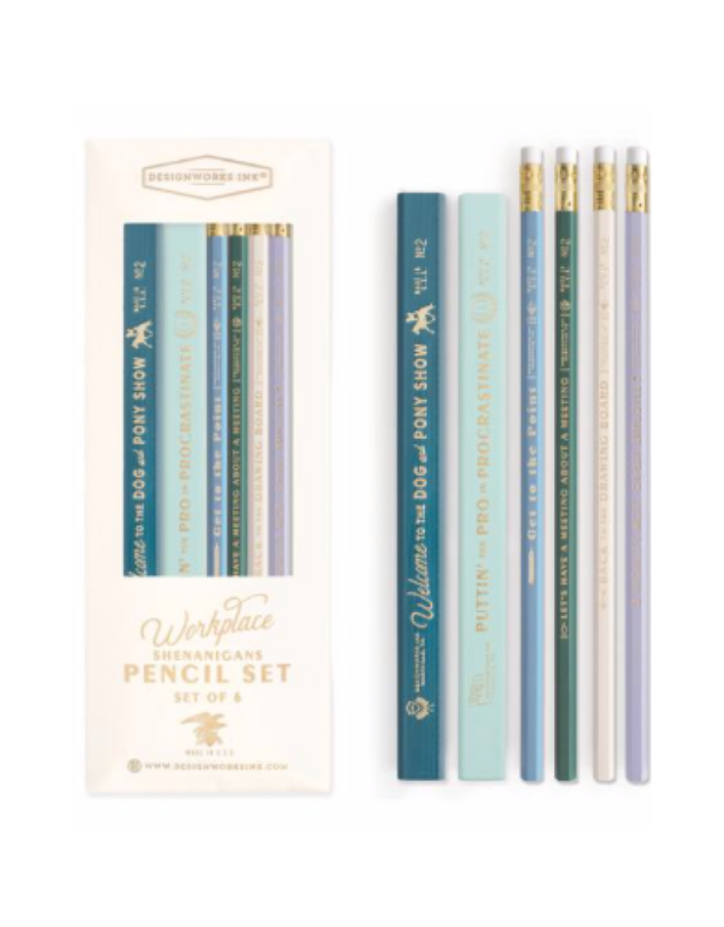 Designworks"Office Shenanigans" Carpenter Pencil Set