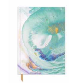 DesignworksTeal Marbled Cloth Cover Book