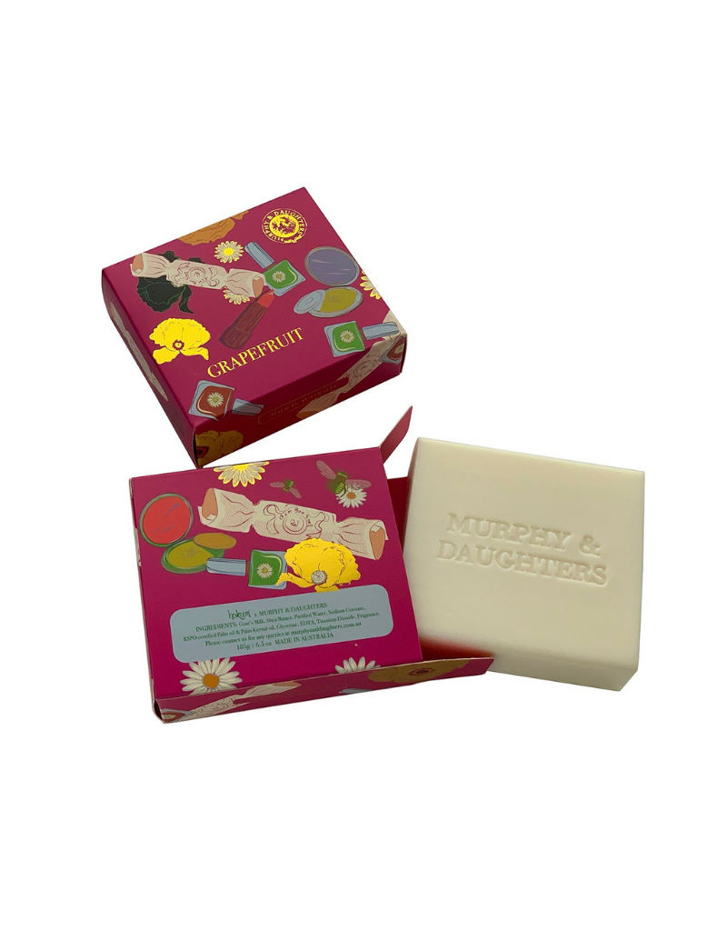 Rectangular Boxed Soap - Pink Grapefruit