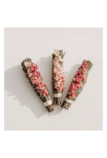 Cedar + Pink Larkspur Smudge Stick