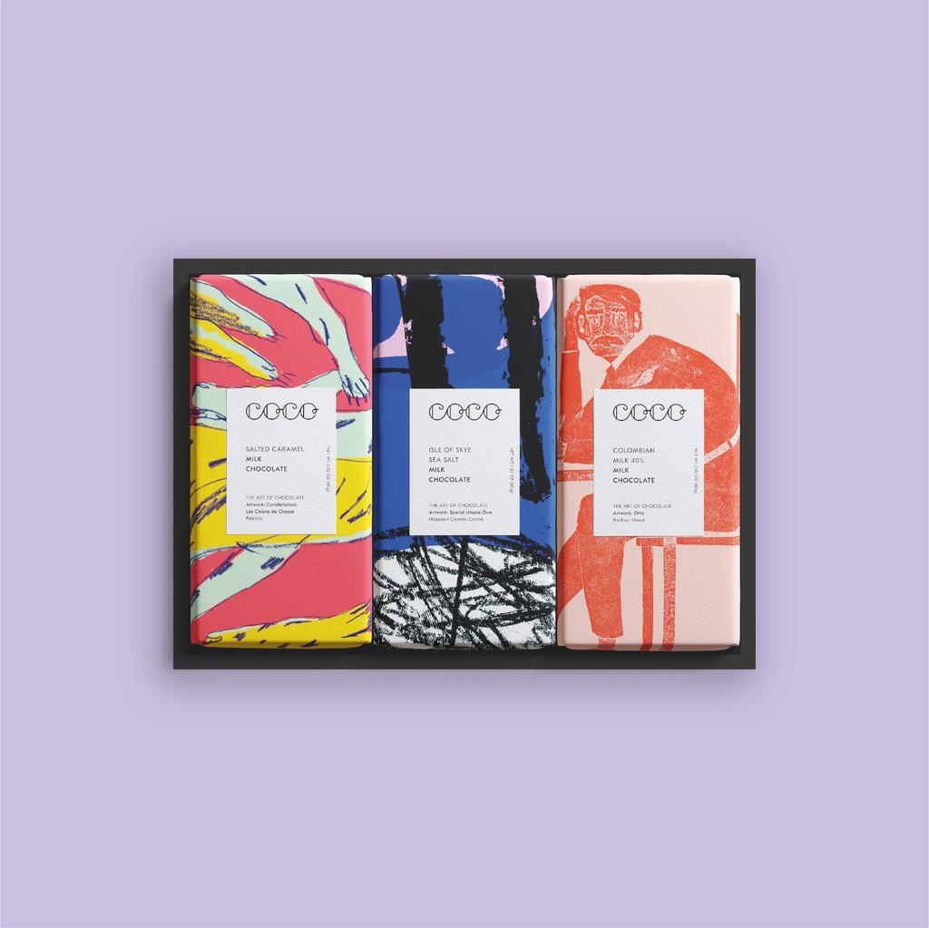 Sweet + Savory Three Bar Milk Collection