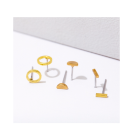 Circle Post Earring Pack