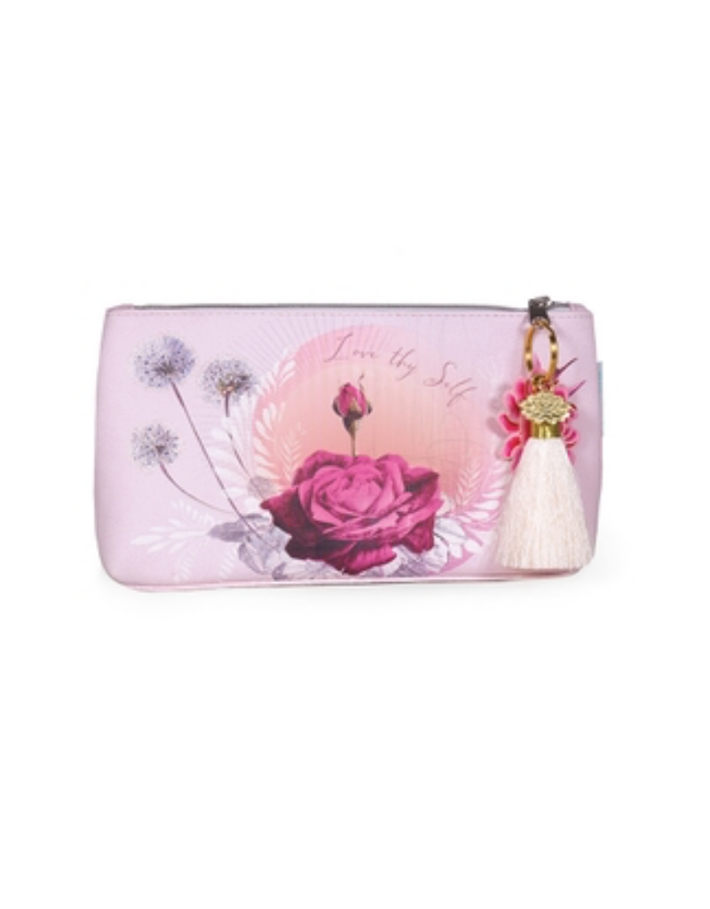 Lavender Rose Small Tassel Pouch