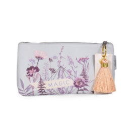 Flower Bed Small Tassel Pouch