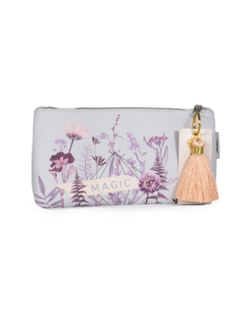 Flower Bed Small Tassel Pouch