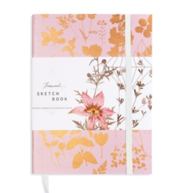 Pink Shine Faux Leather Sketchbook