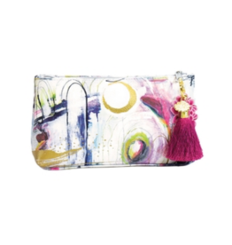 Brushstrokes Small Tassel Pouch