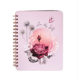 Lavender Rose Spiral Notebook
