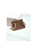 Sunburst Huggie Hoops