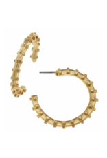 Dotted Hoop Earrings